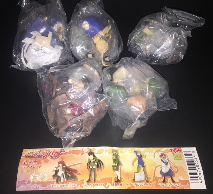 日版正品 YUJIN 灼眼的夏娜 SR 扭蛋 全5种套装 手办模型摆件礼物