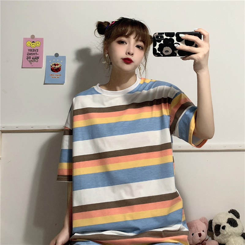 2021 real shot fashion summer fattening plus size women's fat mm fat sister slim top short sleeve T-shirt