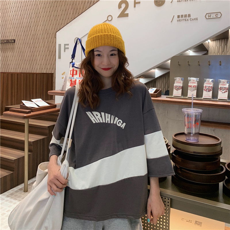 2021 real shot fashion summer fattening plus size women's fat mm fat sister slim top short sleeve T-shirt