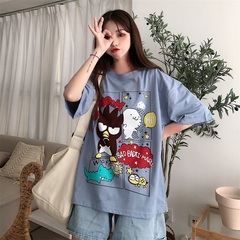 實拍潮夏季胖胖妹妹顯瘦上衣短袖恤學生裝