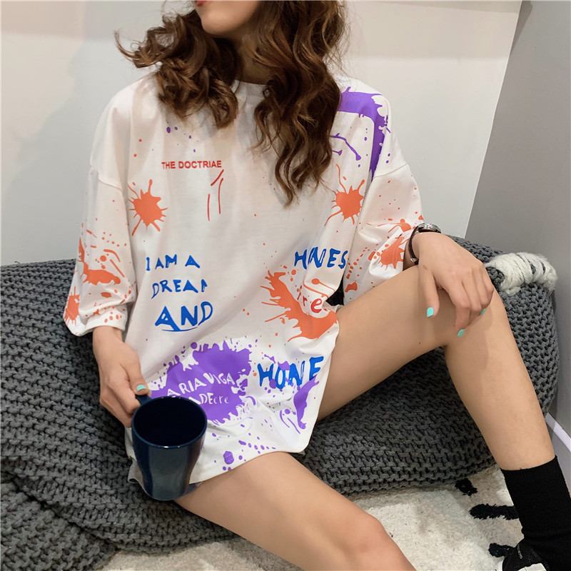 2021 real shot fashion summer fattening plus size women's fat mm fat sister slim top short sleeve T-shirt