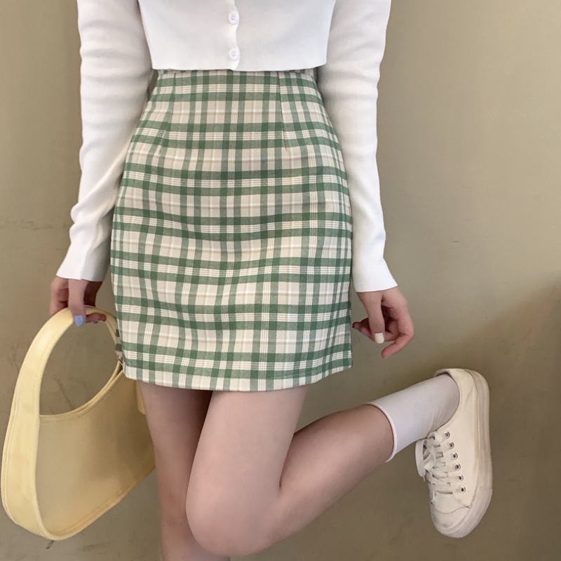 實拍潮夏季胖妹妹顯瘦半身裙女