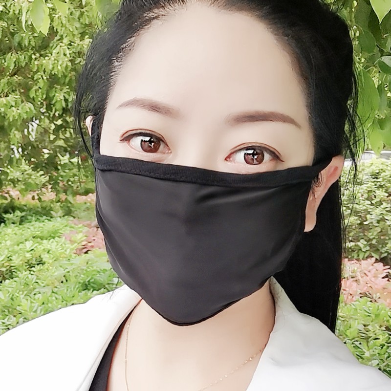 黑色防晒冰丝口罩女单层潮款