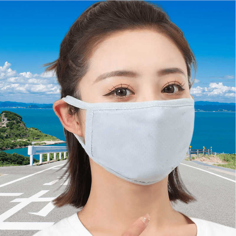 冰丝口罩女单层透气夏日可水洗超轻薄一层防晒面罩防紫外线女士用
