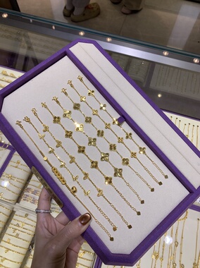 足金手链5G黄金手链水贝送女朋友按克卖