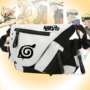 Anime ngoại vi Ba lô Naruto Naruto Gỗ Lá Logo Logo Vai Đàn Ông và Phụ Nữ Túi Túi Vải Canvas - Carton / Hoạt hình liên quan hình dán