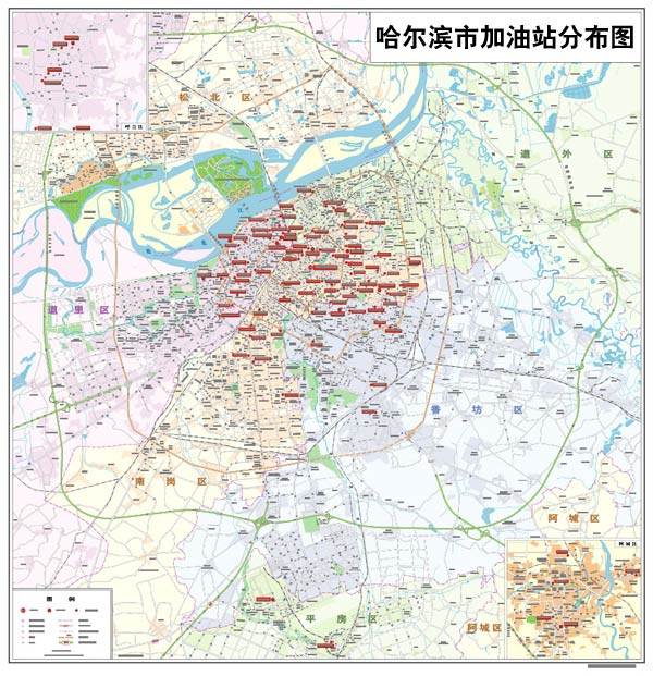 加油站 (中石化,中石油,中海油等) 直营站和联营站 民营 分布图