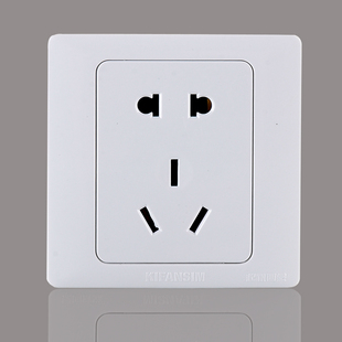 KIFANSIM 起帆西蒙K5.0系列10A五眼86型电源墙壁插座开关五孔插座