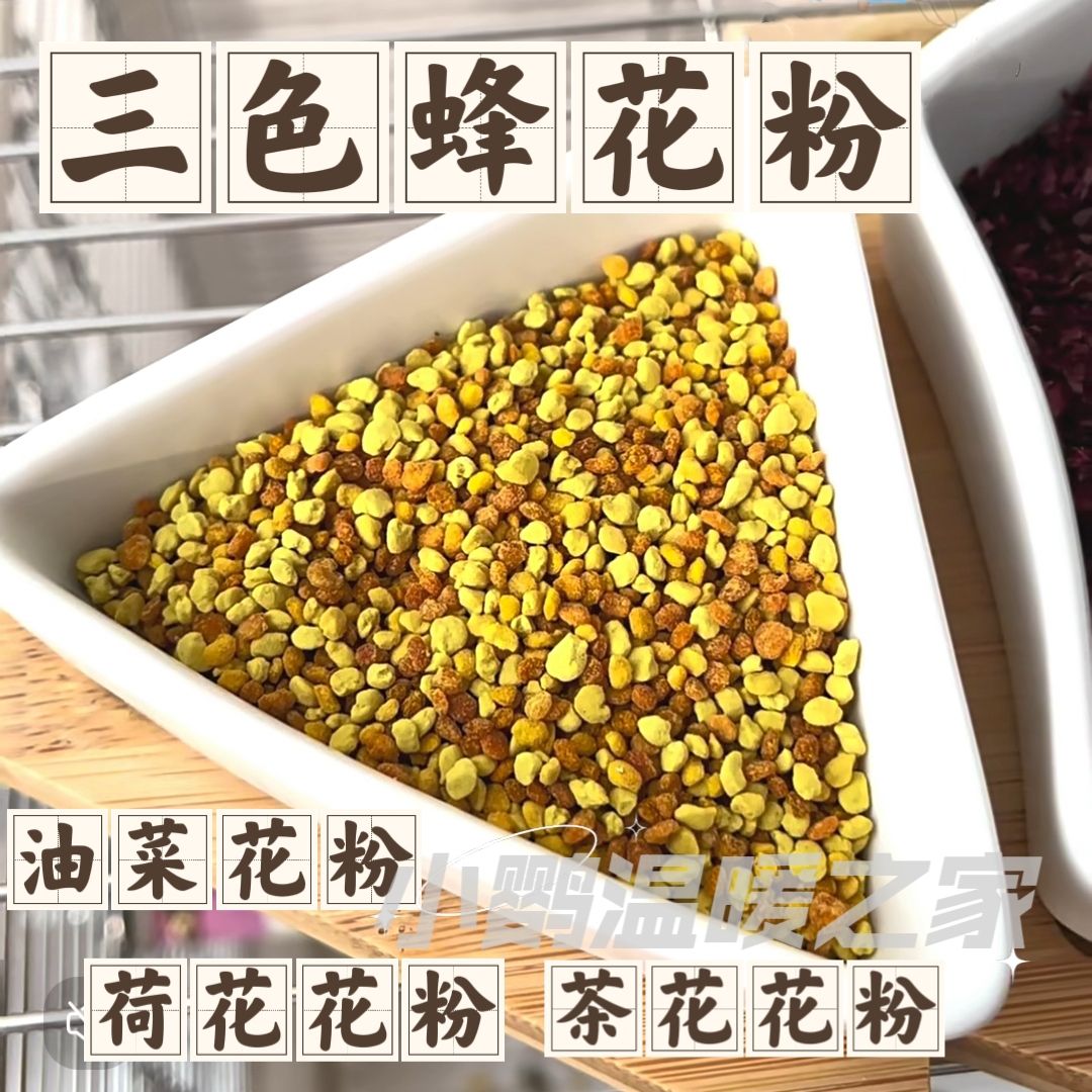 三色蜂花粉鹦鹉辅食虎皮牡丹玄凤小太中小型鹦鹉零食奖励零食