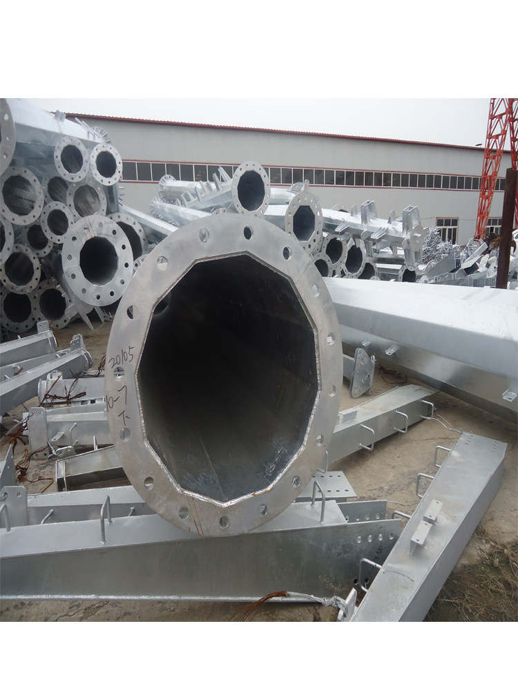 电力钢杆10kv耐张转角输电钢管塔热镀锌直线圆管杆35kv圆管塔12米