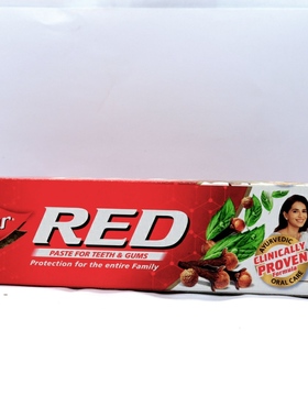 印度牙膏阿育吠陀草本牙膏抗菌护龈 Dabur Red Toothpaste