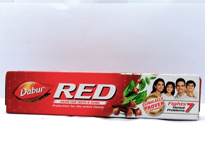 印度牙膏阿育吠陀草本牙膏抗菌护龈 Dabur Red Toothpaste