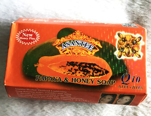 泰国木瓜蜂蜜草本香皂Asantee Thai Papaya Honey Herbal Soap