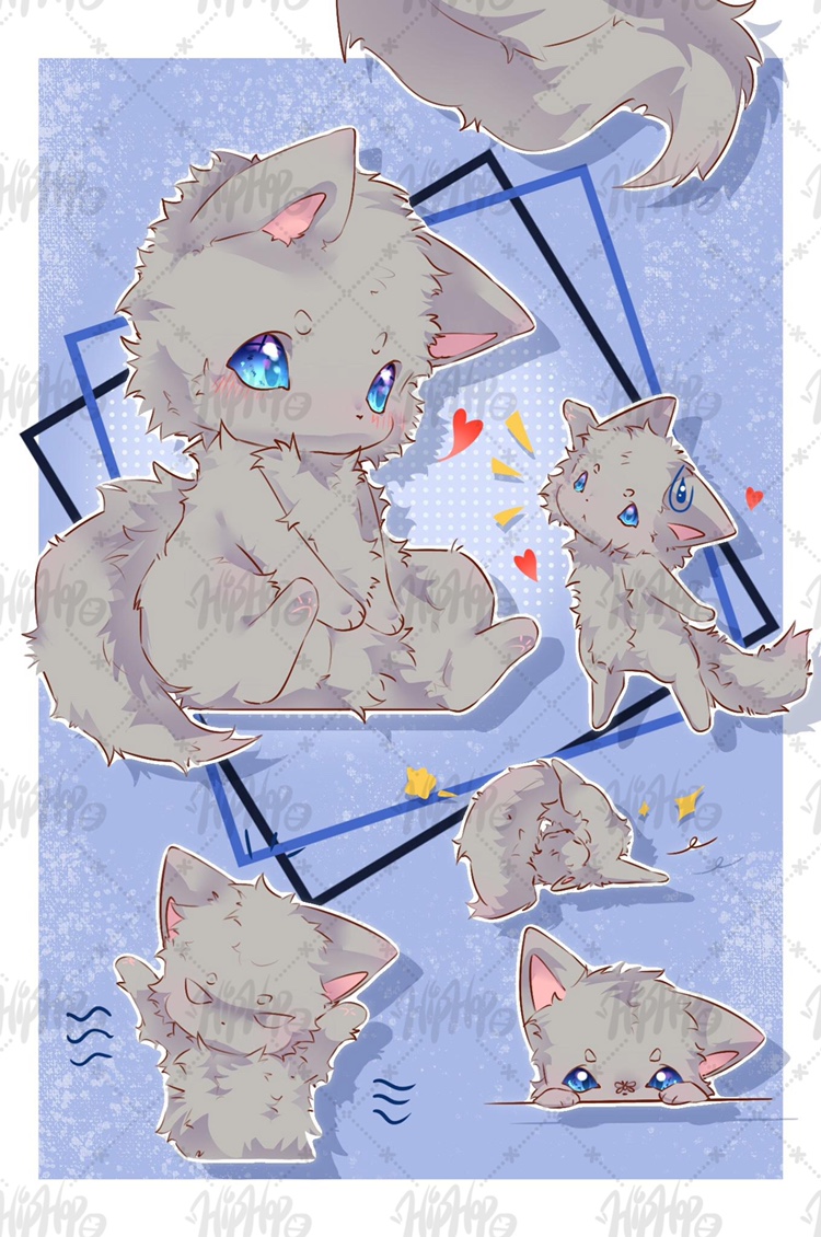 W6兽设模板定制绘画头像动漫兽设控绘制Q版卡通日系白菜价约稿