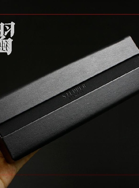 独熠时尚STEPPER思柏近视眼墨镜盒黑色PU方抗压便携创意男女通用