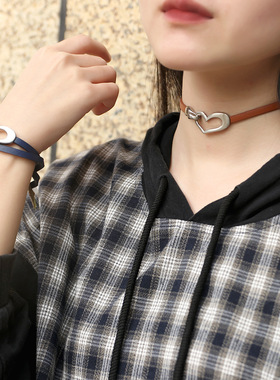 琦诺欧美跨境热销女士手链简约爱心小清新手环颈链项圈手链高级