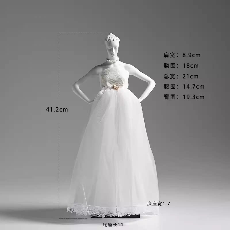 女模特缩小版全身桌面假人道具