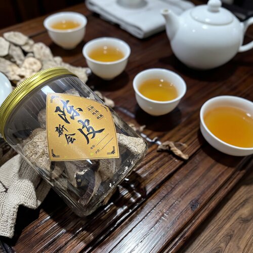 新会大红陈皮茶礼盒装50G正宗广东特产五年陈皮家用送礼好品