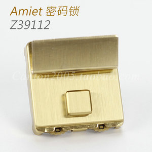 瑞士 Amiet 箱包锁 皮具锁 2位密码锁 Z39112  国内组装