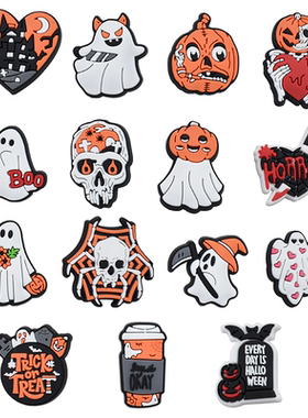 新款万圣节贴片手工平面DIY发夹配件创意硅胶片TSUM卡通平面公仔