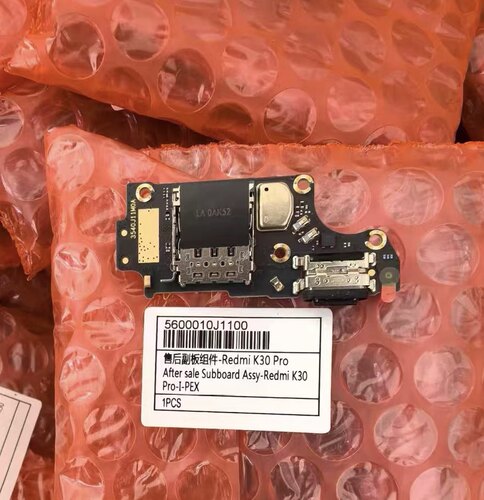 3c适用红米k30pro尾插充电卡槽送话小板