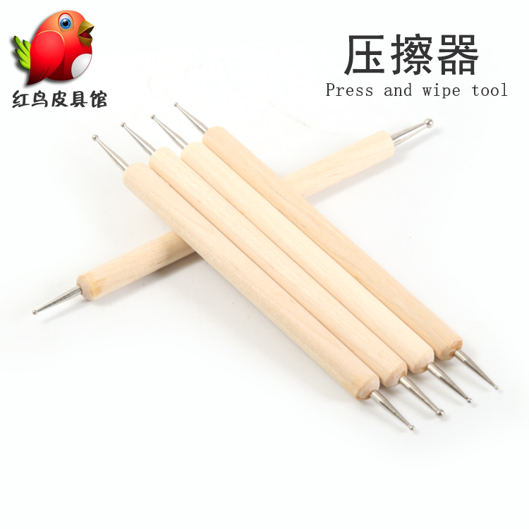 DIY手工皮艺皮革皮雕工具 皮雕压擦器 塑型器 5头三只压擦器