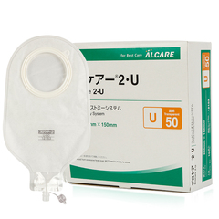 日本爱乐康12153两件式尿路造口袋U50小便袋膀胱全切集接尿袋50mm