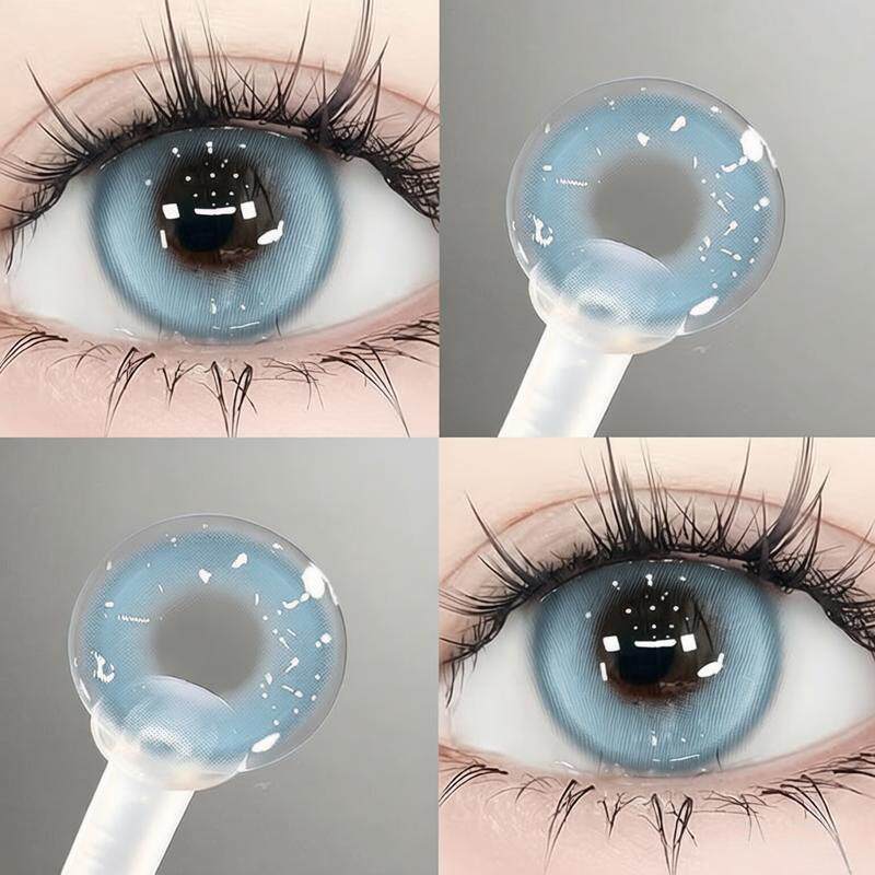 变色龙蓝色美瞳日抛30片官方正品一次性无锁边10片隐形眼镜NF女TN