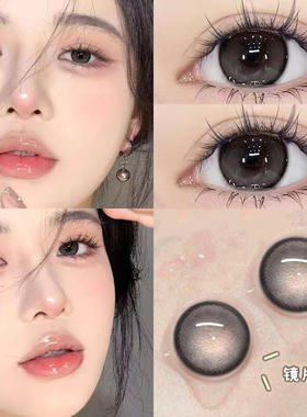 美瞳日抛30片黑色自然秋冬大直径10片隐形眼镜WF官网正品旗舰店TN