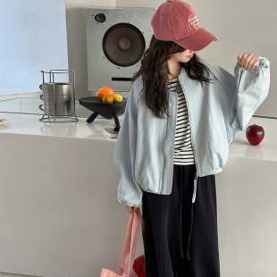 女童春装外套2026新款洋气中大儿童休闲棒球服春秋季女孩短款开衫
