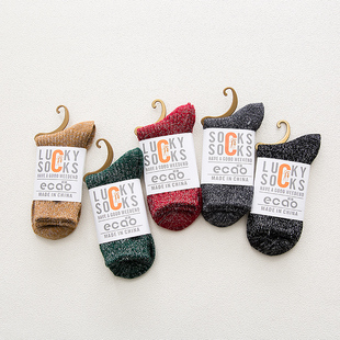 LUCKY SOCKS袜子女堆堆袜亮丝配小皮鞋日本原宿ins潮中筒