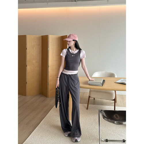 NancyCavally时髦精撞色休闲套装