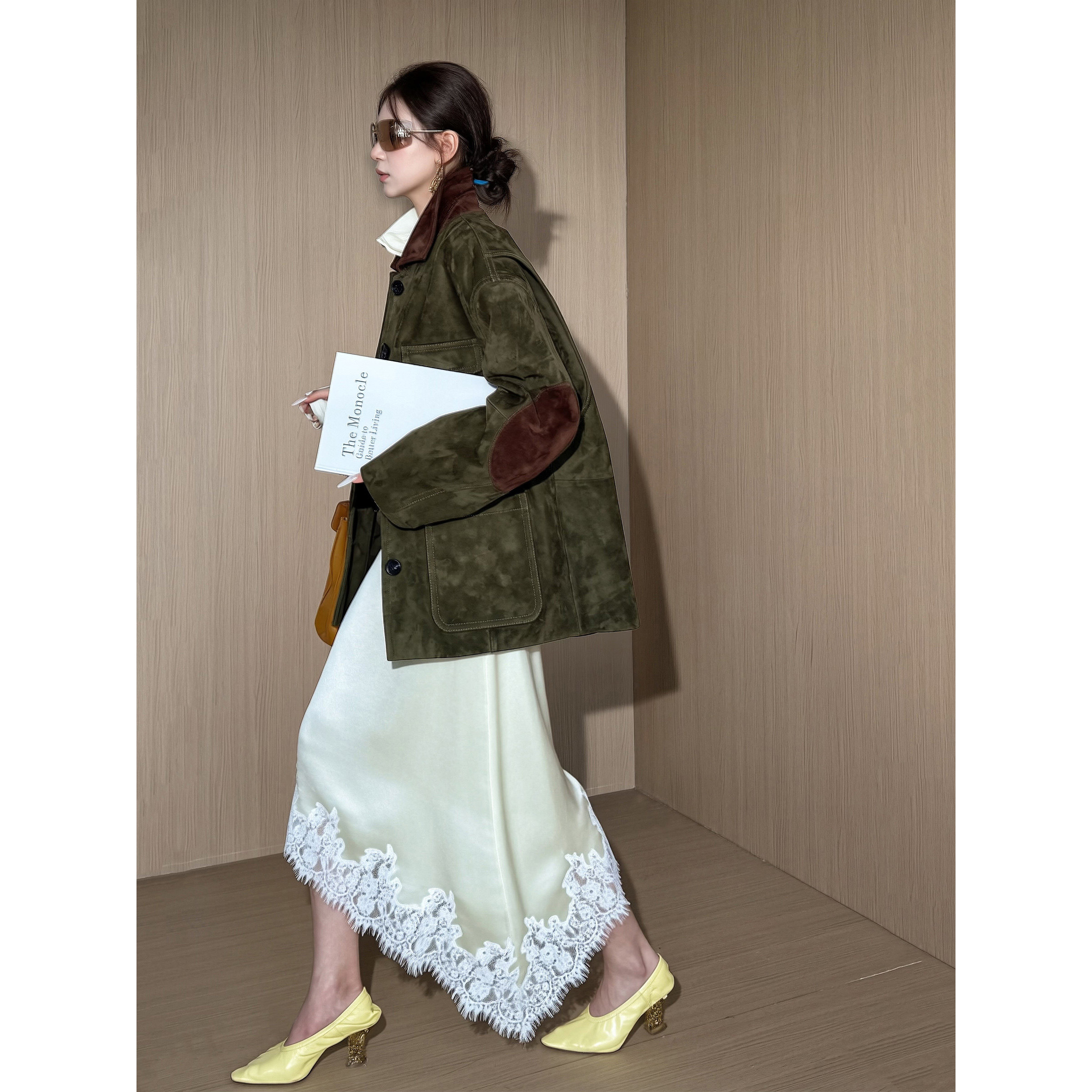 NancyCavally法式中古蕾丝半身裙图片