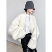 NancyCavally专柜款 毛呢外套 优雅格调蝙蝠袖 奢选进口澳毛 山羊绒