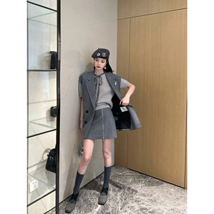 马甲套装 INS博主宽肩西装 澳大利亚进口羊毛 NancyCavally专柜款