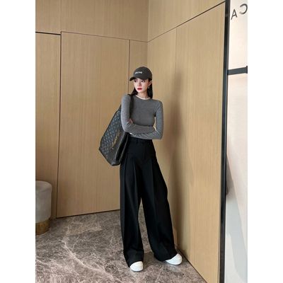 NancyCavally修腿垂感阔腿神裤