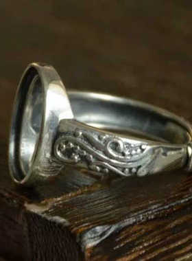 diy珠宝琥珀男女款戒托