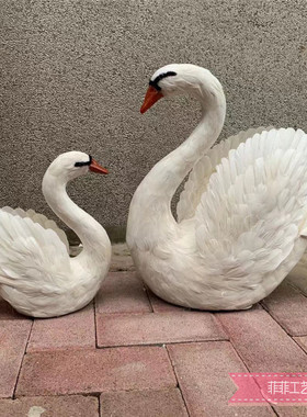 仿真橱窗婚礼大鹅儿童拍摄模型