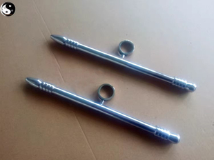 不锈钢判官笔实心笔峨眉刺点穴笔表演笔车载防身笔酷棍冷兵器