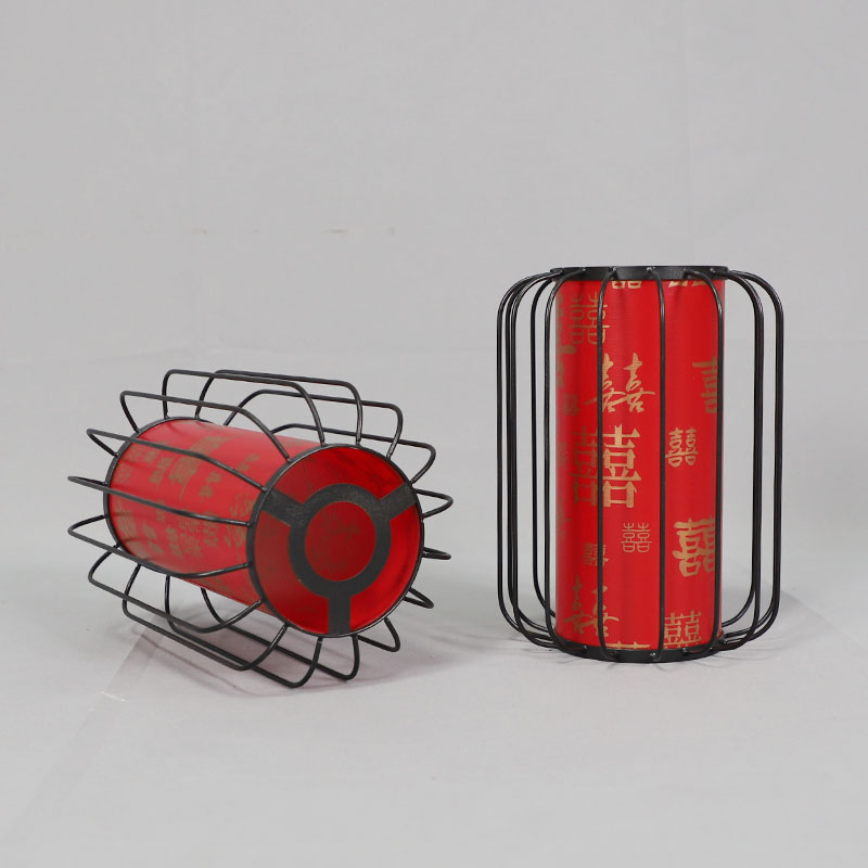 新中式铁艺三联灯笼路引汉唐路引