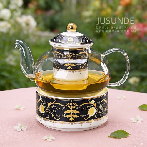 jusunde花茶具高颜值蜡烛加热