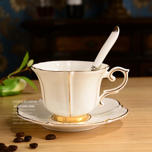 骨瓷高档咖啡杯碟精致jusunde