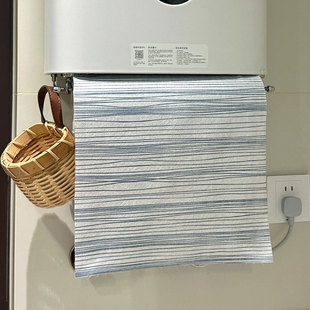 热水器遮挡罩厨房热水器抹布架装饰遮丑免打孔遮挡帘燃气改造架子