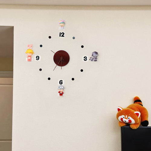 泡泡玛特diy时钟表盘亚克力托盘