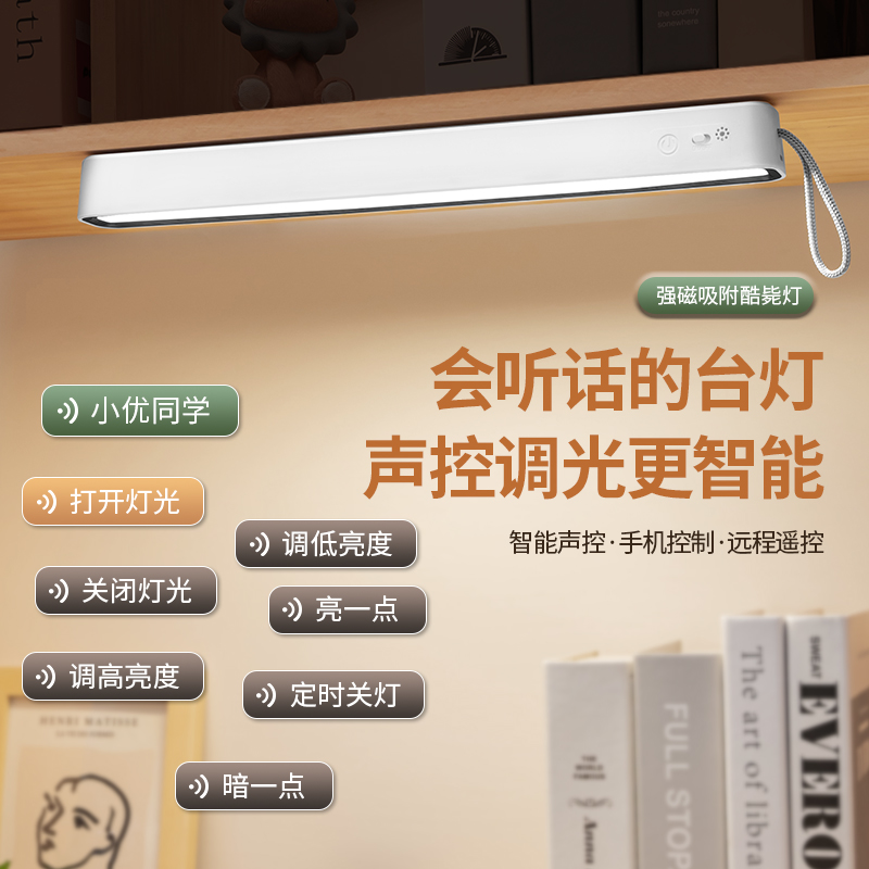 酷毙灯学生宿舍led台灯护眼学习专用寝室好物壁挂磁吸可旋转夜灯