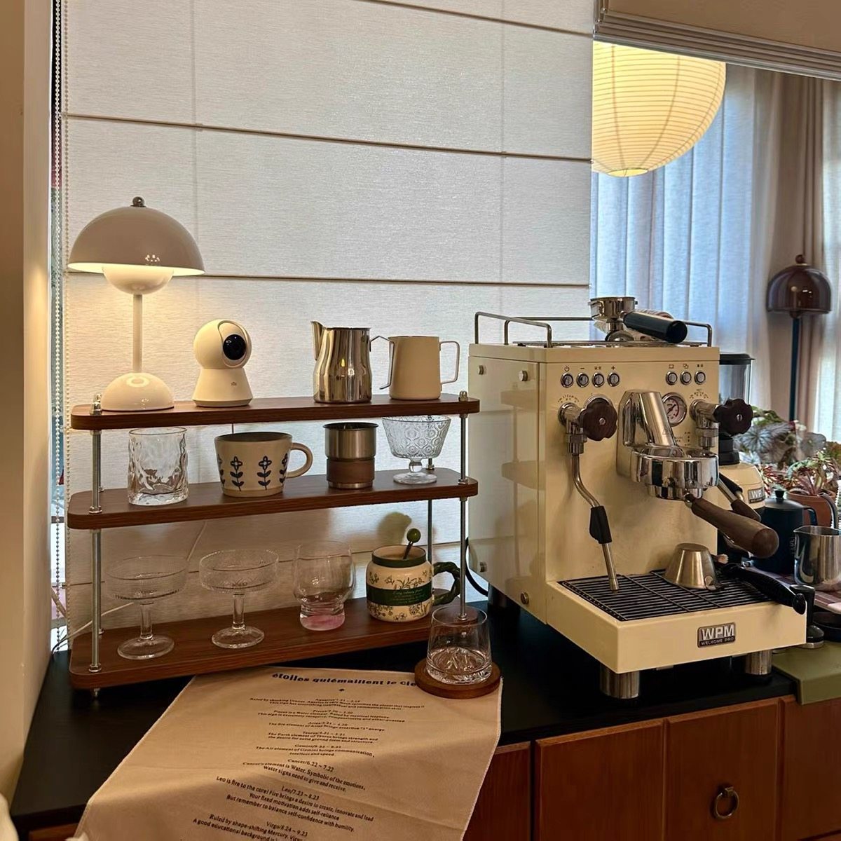 中古可调节木质咖啡杯马克杯置物架餐边柜吧台咖啡角器具展示杯架,收纳整理,整理架/置物架/收纳架,淘宝优惠券,粉丝福利购,淘宝优惠卷