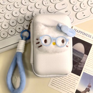 kt猫收纳包零钱证件防震防摔防水便携式包cdd相机收纳袋创意小包