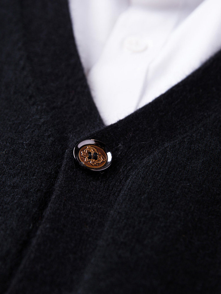 남성용 캐시미어 가디건 순수 캐시미어 아우터 가을 겨울 새 스웨터 대형 한국식 대형 브이넥 남성용 루즈 캐시미어 스웨터