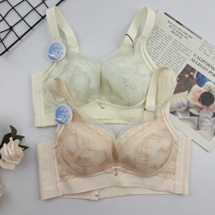 佳妮拉丝文胸2433无钢圈B杯薄款大胸显小聚拢收副乳性感无痕内衣
