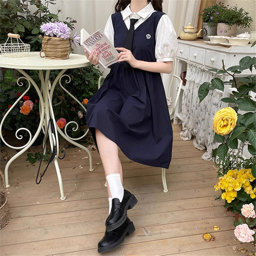 森女日系部落夏季学院风jk领